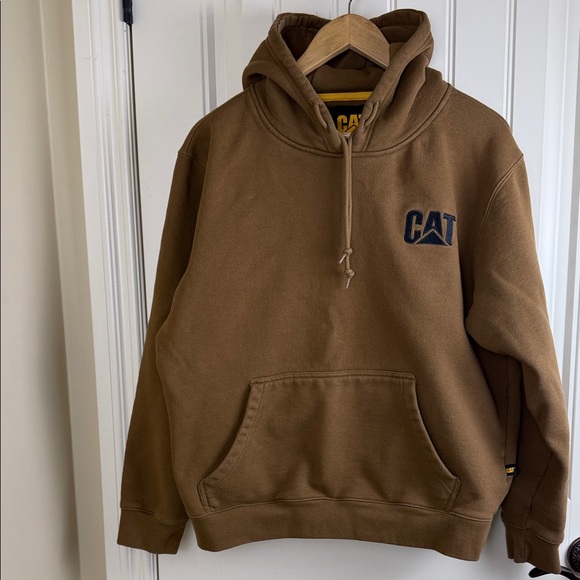 CAT Caterpillar Men's Bronze Pullover Hoodie Men's Size L - Picture 3 of 14